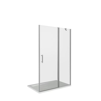 Душ.ограждение MOKKA WTW-140-С-WE (L/R) Прямое 140х1850 ст.Прозр 5мм б/магн. проф(б/поддона и слива)