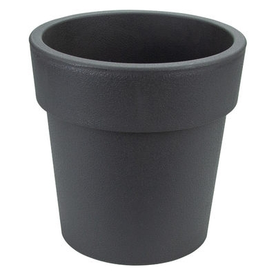Кашпо Тубус 250мм 5л Графитовый 250х250х250мм ("М-пластика") (М 3166)
