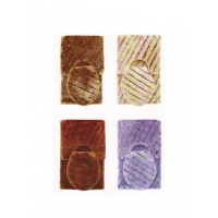 Коврик д/ванны 3 предм. ZALEL LUX CARPET SERIES 50х80 синий