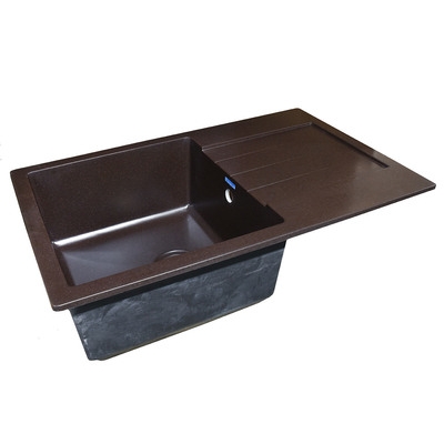 Мойка GRANICOM G-018 (790*495мм), 1 чаша+ крыло CUBA (шоколад)