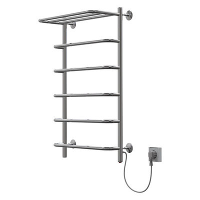 Полотенцесушитель электрический Магия Квадро-Э с полкой 50-80, 80вт (К-кнопка, Справа) 12247