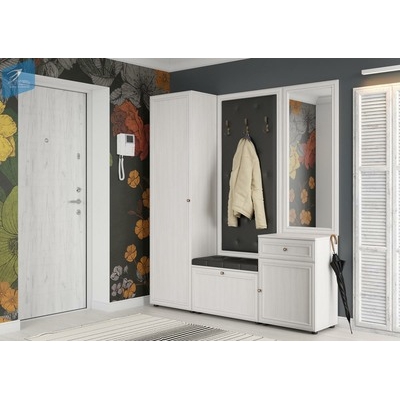 Прихожая Оскар 7А Вешалка Ясень Анкор светлый Кожзам Черно-Коричневый Ostin (2 места) НМ-643 Прихожая Оскар 7А Вешалка Ясень Анкор светлый Кожзам Черно-Коричневый Ostin (2 места) НМ-643