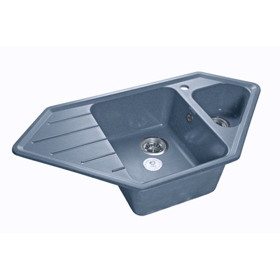 Мойка GRANFEST GF-C950E угловая 930х485 мм (графит)
