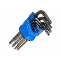 Набор ключей ТУНДРА black, TORX Tamper, удлиненные, CrV, TT10 - TT50, 9 шт. 2354403