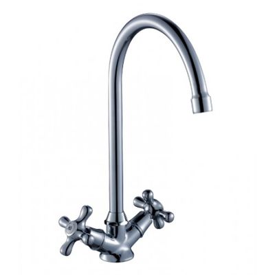 Смеситель Кухня 1/2 м/к U-излив, хром ROSSINKA H02-72 Смеситель Кухня 1/2 м/к U-излив, хром ROSSINKA H02-72