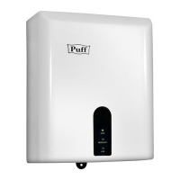 Электросушитель для рук Puff-8810 (1,2 кВт) белый