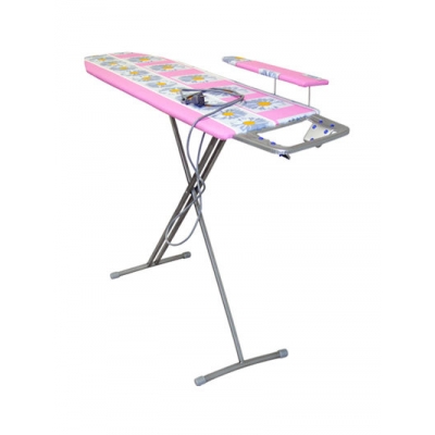 Гладильная доска "НИКА 3" р-р 122х34,5см (ФАНЕРА, подст.под утюг, подрукавник,электроудлинит) Арт.Н3