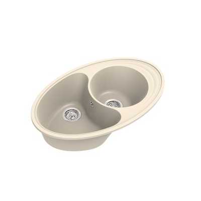 Мойка EWIGSTEIN Elegant W90KF 820*520 1.5 чаши +крыло (крем)