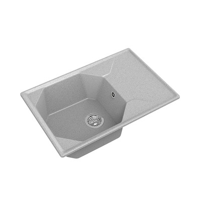 Мойка GRANFEST GF-U-740L чаша+крыло 740*500мм (серый-310)