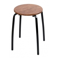 Табурет Комфорт 1 сиденье КРУГЛОЕ 4 нож МДФ ДУБ АНТИК ФРИСТАЙЛ Арт ТКМ1/ДА NIKA г. Ижевск* СКИДКА!!!