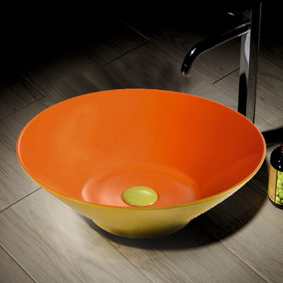 800-Т4006 -В6+В3 Фигурный умывальник (желто-красный) MELANA АКЦИЯ!!!