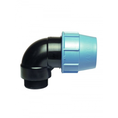 Колено 50х 2 штуцер ПЭ UNIDELTA