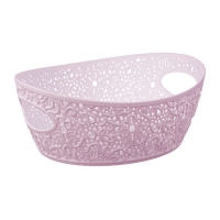 Корзинка КРУЖЕВО 2,5л Чайная Роза 195x100x260мм (М-пластика) (М 2378)