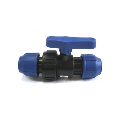 Кран шаровый соединительный ф20 РОСТУРПЛАСТ