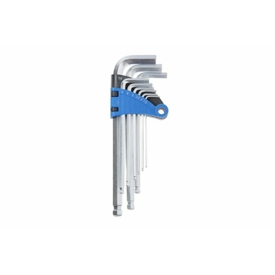 Набор ключей шестигранных ТУНДРА, удлиненных с шаром, CrV, 1.5 - 10 мм, 9 шт. 2354394