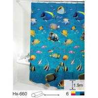 Штора д/ван "ZALEL" эконом 180х180 c кольцами, состав 100% PEVA (H-660) Штора д/ван "ZALEL" эконом 180х180 c кольцами, состав 100% PEVA (H-660)