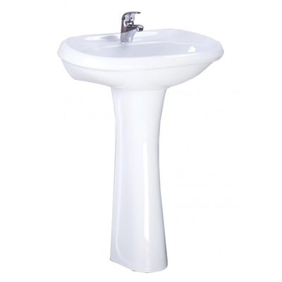 Умывальник-тюльпан "Воротынский - 56,4" (УМОВ-2) ВКС белый, с отв. (г.Воротынск)