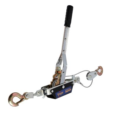 Лебедка рычажная ТУНДРА, двойное храповое колесо, тяга 2 т (подъем 0.8 т), трос 3 метра 1002761