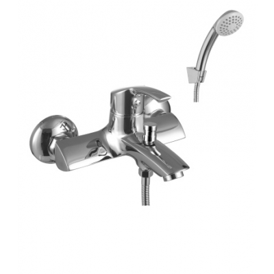 1102C плюс Страйк Смеситель для ванны с коротким изливом, с аксессуарами, хром LEMARK
