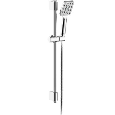 AC-27 Стойка душевая 686 мм с 3-х функц. лейкой и душевым шлангом 1,5м, хром ROSSINKA