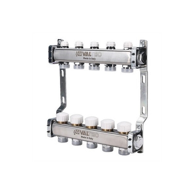 Блок коллекторов VALTEC,с ручными регулировочными клапанами1"х4 вых Евроконус 3/4 (VTc.582.EMNX.0604) Блок коллекторов VALTEC,с ручными регулировочными клапанами1"х4 вых Евроконус 3/4 (VTc.582.EMNX.0604)