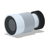 K828 Слив Ани для унитаза раздвижной, L225-520мм
