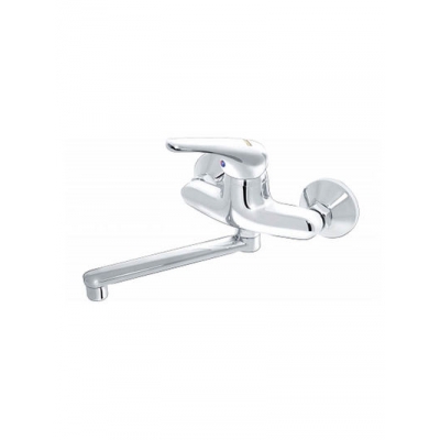 К9105-633 Смеситель Кухня "ВАРИОН" СТЕНА шар. d 35 плоский излив МВ