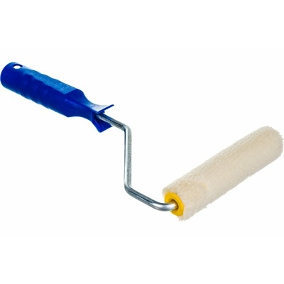 Мини-валик ТУНДРА, велюр, 100 мм, рукоятка d=6 мм, D=15 мм, ворс 5 мм 2840582