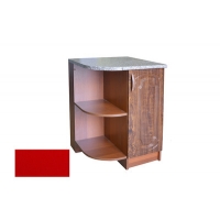 Стол торцевой красный металлик (ЛЕВЫЙ) фасад МДФ (600*550)