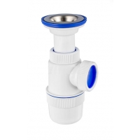 ВП 0612 Сифон "Элит" с литым выпуском и нерж.чашкой