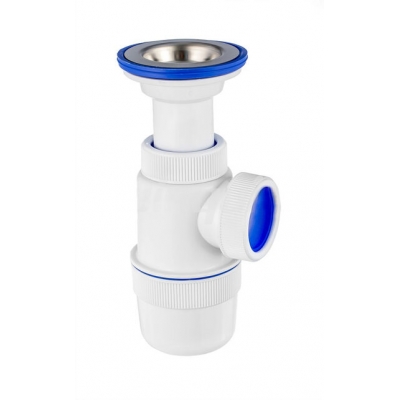 ВП 0612 Сифон "Элит" с литым выпуском и нерж.чашкой