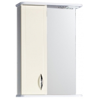 Зеркало-шкаф "Мальта-50" бежевое левое ЗМ50БЖЛ 500х722х190 Зеркало-шкаф "Мальта-50" бежевое левое ЗМ50БЖЛ 500х722х190