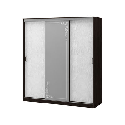 "Барселона" Шкаф купе 1,5м Венге/Эко кожа(1500*2200*610, 4 места)