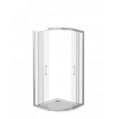 Душ.ограждение LATTE R- 80-С-WE Радиусное, стекло Прозрачное 5мм (без поддона и автослива)