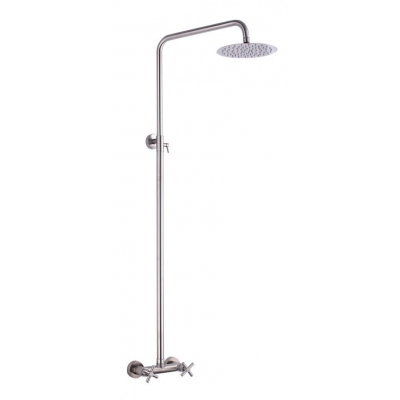 FS8405 Смеситель Fmark с душевой стойкой, 1/2 м/к Сатин FS8405 Смеситель Fmark с душевой стойкой, 1/2 м/к Сатин