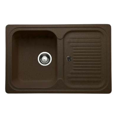 Мойка GRANICOM G-013 (760*505мм), 1 чаша+ крыло (шоколад)