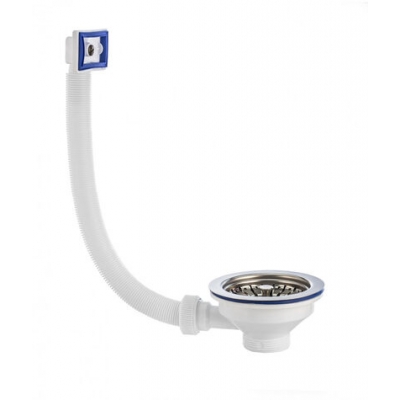 ВП 0644 Выпуск "Элит" с нержавеющей чашкой д. 112 мм и переливом (1 1/2")