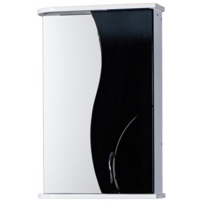 Зеркало-шкаф "ALLESSANDRO-70" Правый 700х732х150 (белый/черный)
