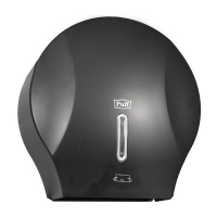 Диспенсер для туалетной бумаги Puff-7125Bl с замком, пластик, ЧЕРНЫЙ, диам. втулки 43мм
