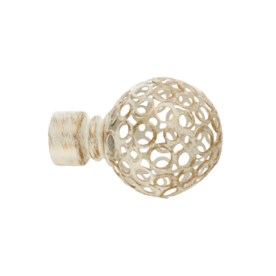 Наконечник Метеор (набор 2 штуки) D19 белое золото (F017-19)