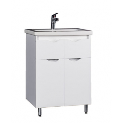 Подстолье "Bello 60" (белый) 2 двери+2ящика под ум. "COMO 60" 565х800х446