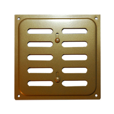 Решетка вентиляционная с заслонкой 160*160 золото Решетка вентиляционная с заслонкой 160*160 золото