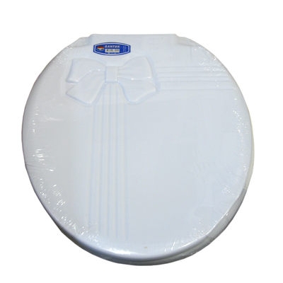 Сиденье д/унитаза жесткое БАНТИК белый