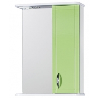 Зеркало-шкаф "Мальта-55" салатовое правое ЗМ55СП 550х722х190 Зеркало-шкаф "Мальта-55" салатовое правое ЗМ55СП 550х722х190
