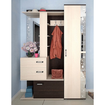 "Дарина" прихожая Венге/Белфорд (1500*2180*380, 5 мест) "Дарина" прихожая Венге/Белфорд (1500*2180*380, 5 мест)