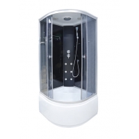 Душ. кабина СТК (рег.№468190) AQUA-0103 (G) 90*90*215 выс.под. зад.ст.стекл.чер. г/м ст.тон.пр.хр 4к