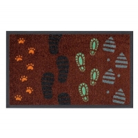 Коврик придверный влаговпитывающий SHAHINTEX Photoprint WASH and DRY 001 52х90