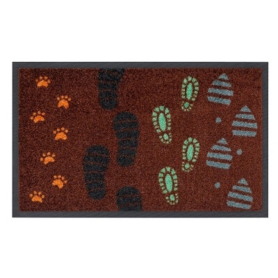 Коврик придверный влаговпитывающий SHAHINTEX Photoprint WASH and DRY 001 52х90