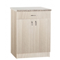 Рабочий стол 60 цвет ясень шимо светлый (1ящик),стол. ГРАНИТ (ЛДСП)