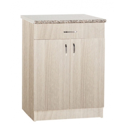 Рабочий стол 60 цвет ясень шимо светлый (1ящик),стол. ГРАНИТ (ЛДСП)